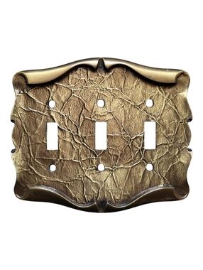 Vintage Amerock Carriage House Triple Light Switch Plate 1970s 1980s